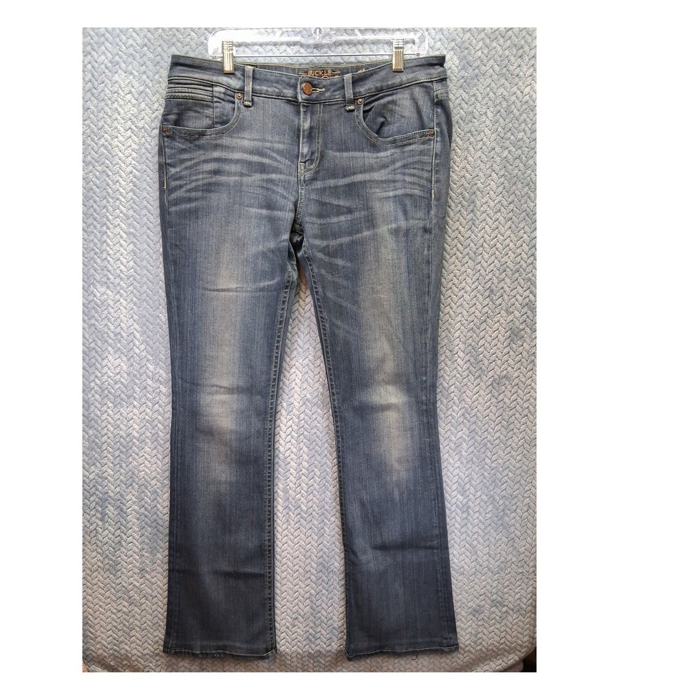 Buckle Black Fit No. 53 Bootcut Jeans Medium Wash Blue Denim 31x36 Mens